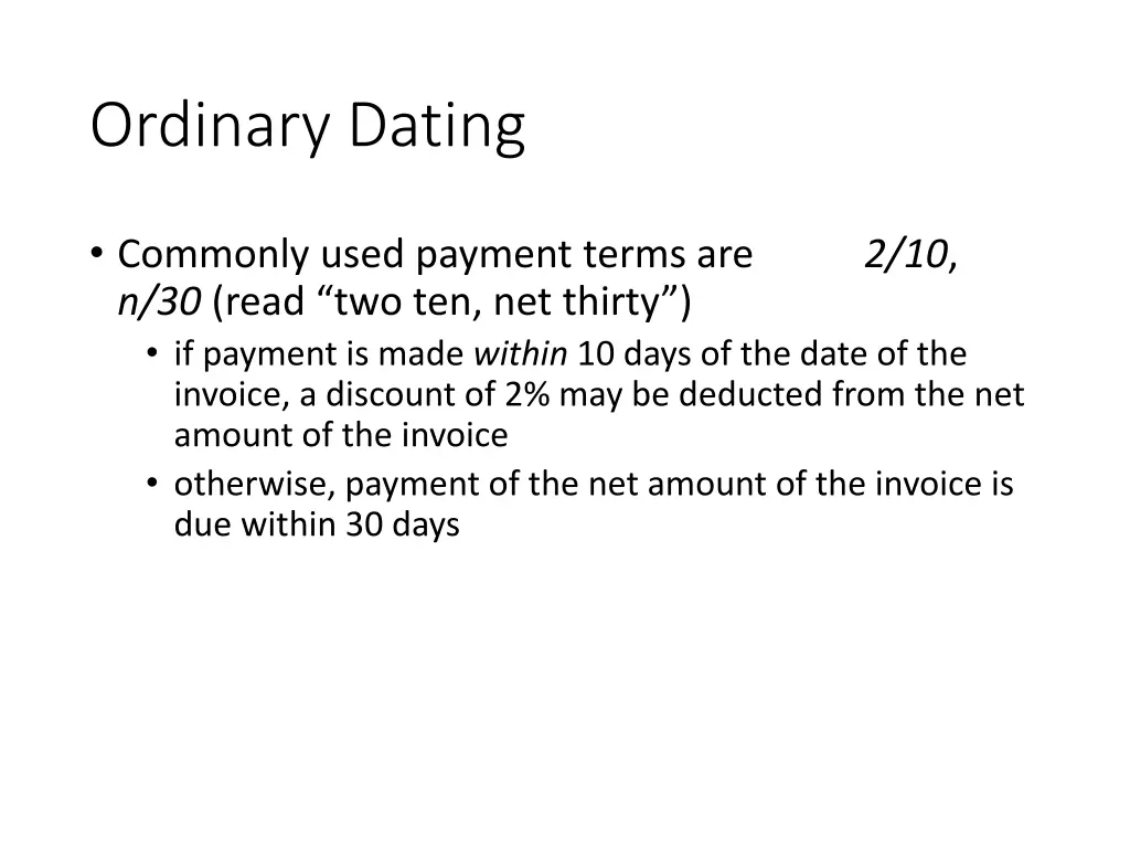 ordinary dating