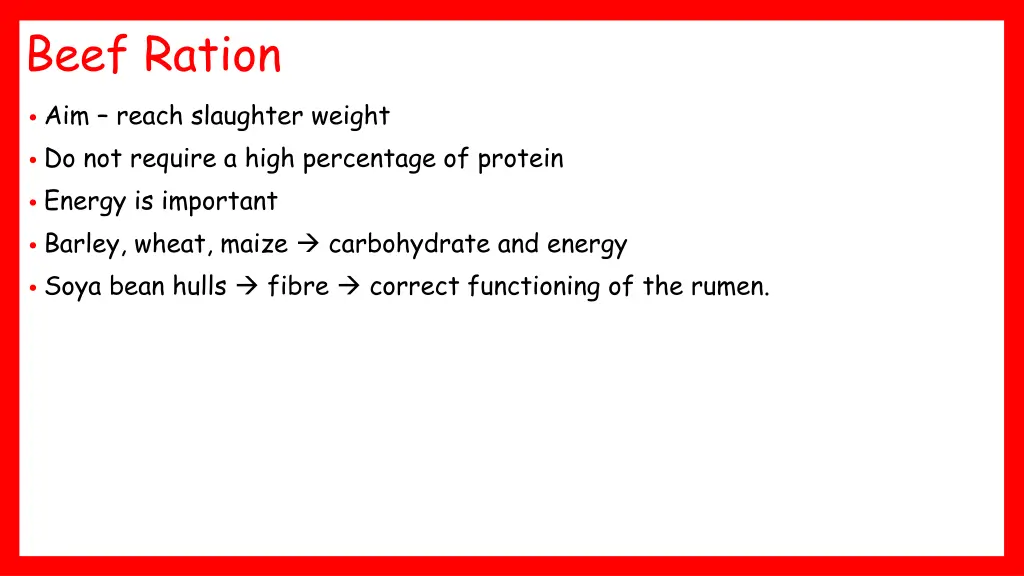 beef ration