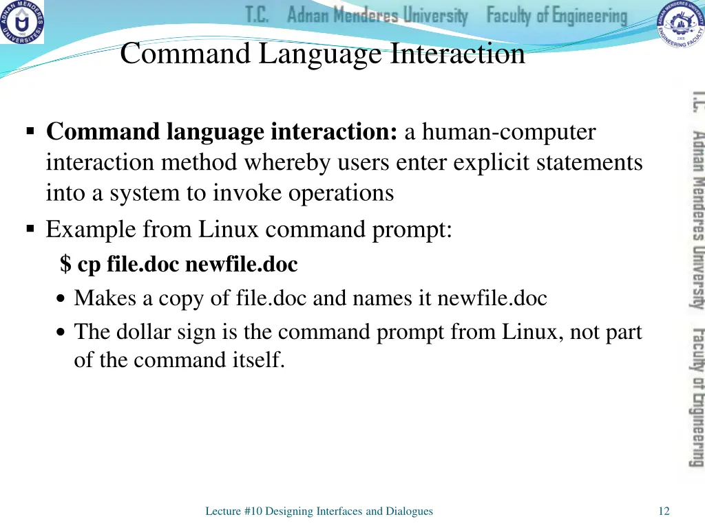 command language interaction