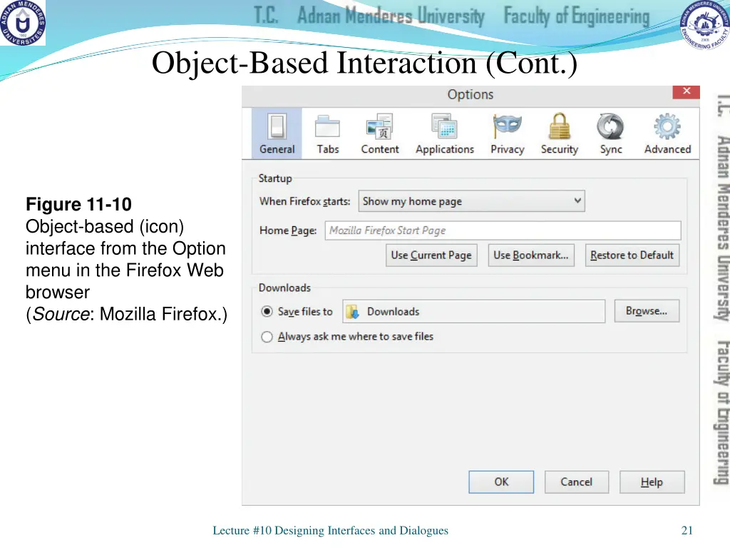 object based interaction cont