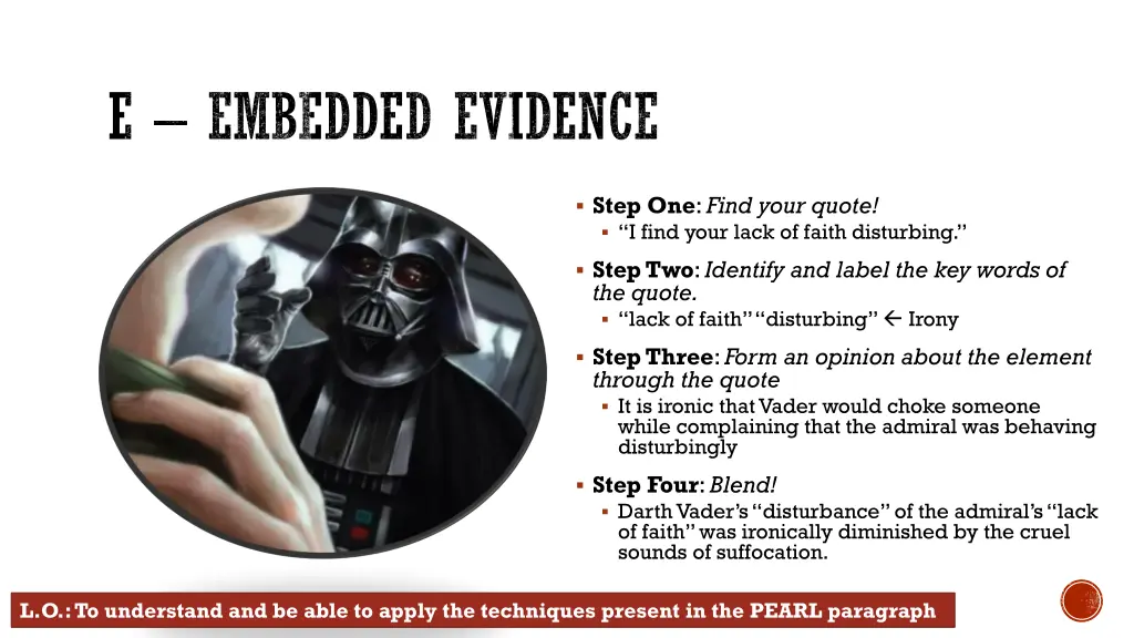 e embedded evidence