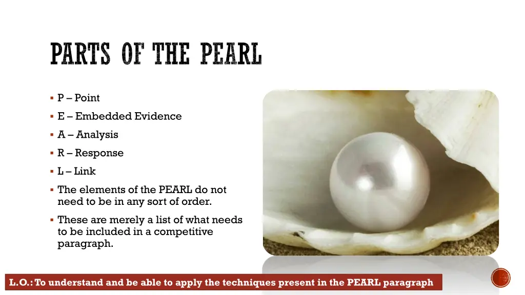 parts of the pearl