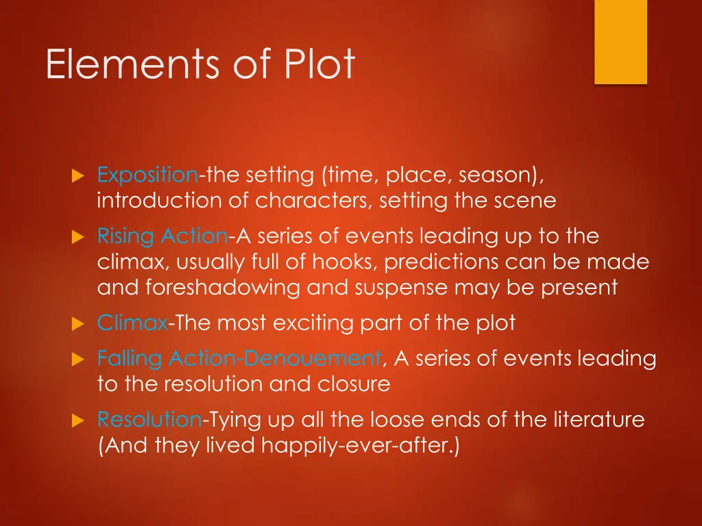 elements of plot