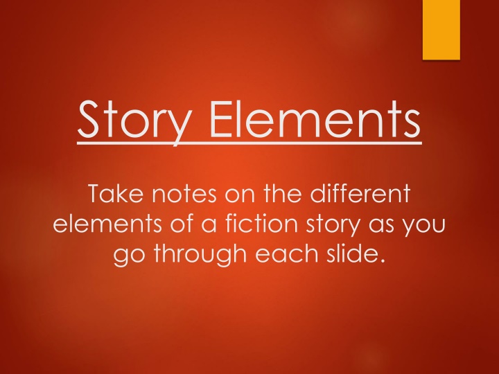 story elements