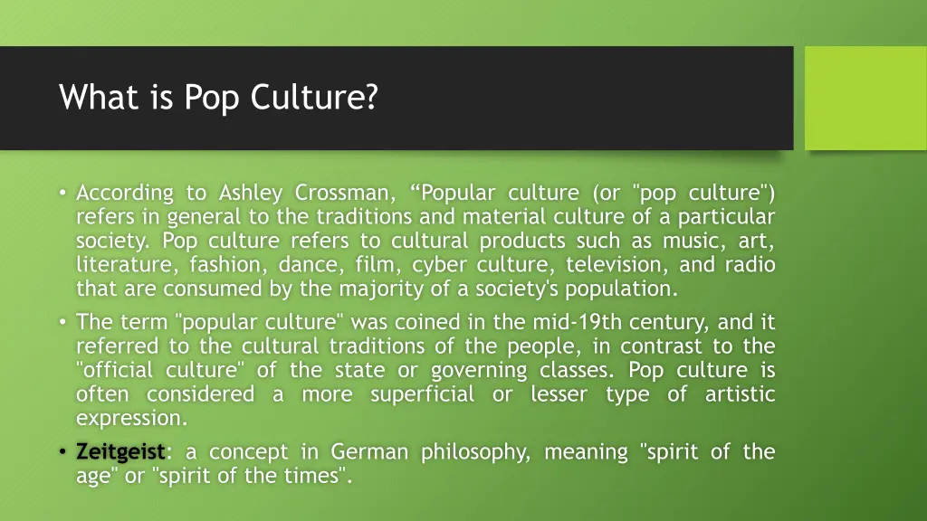 what is pop culture