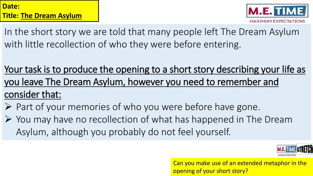 date title the dream asylum 4