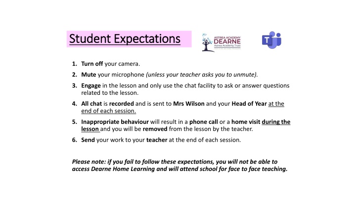 student expectations student expectations