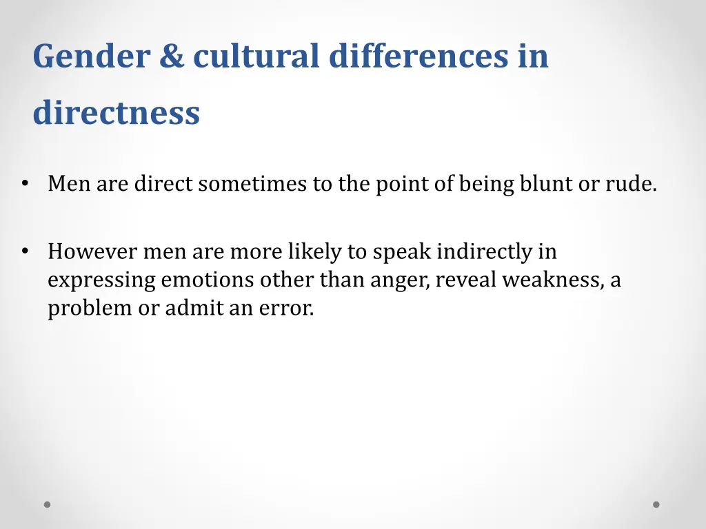 gender cultural differences in directness 1