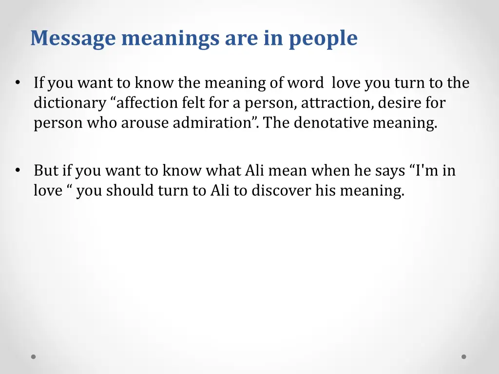 message meanings are in people