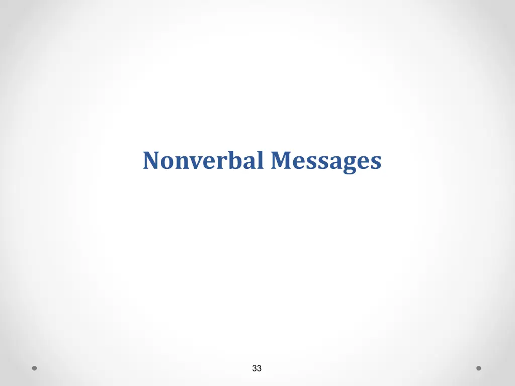 nonverbal messages