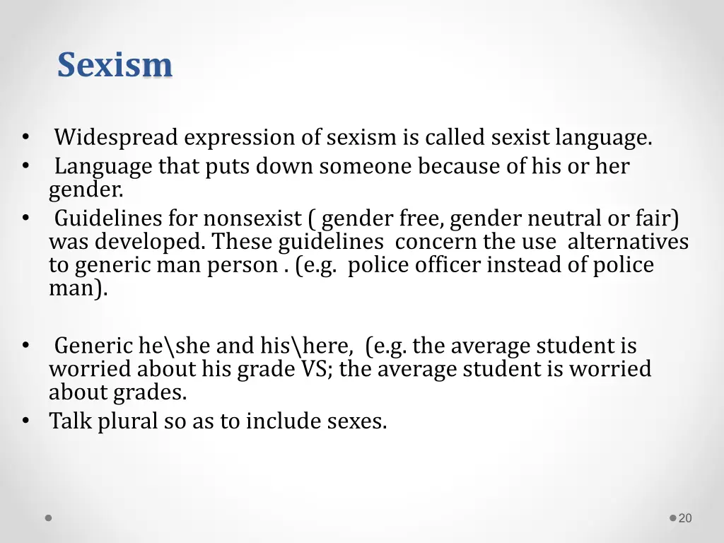 sexism