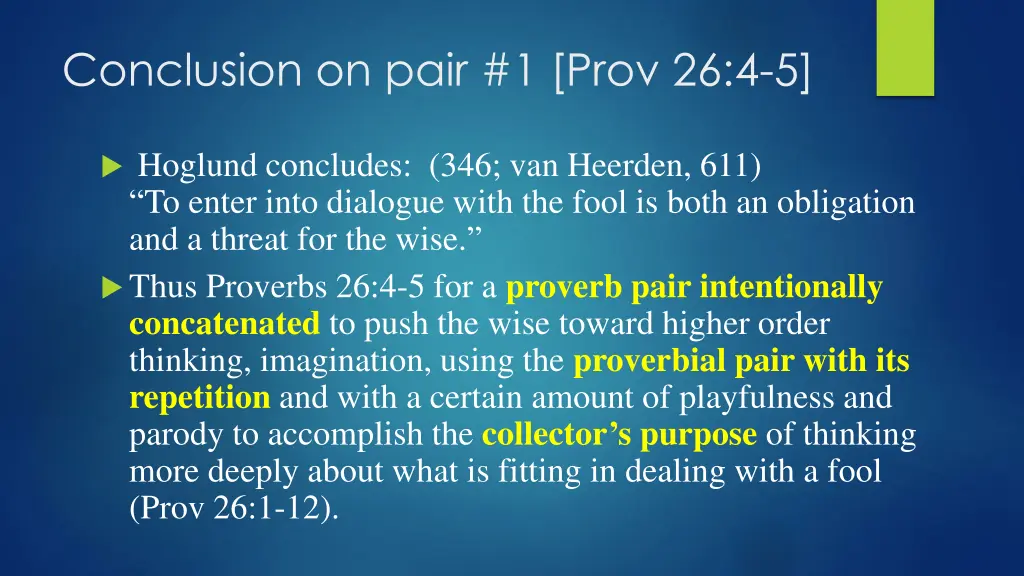 conclusion on pair 1 prov 26 4 5