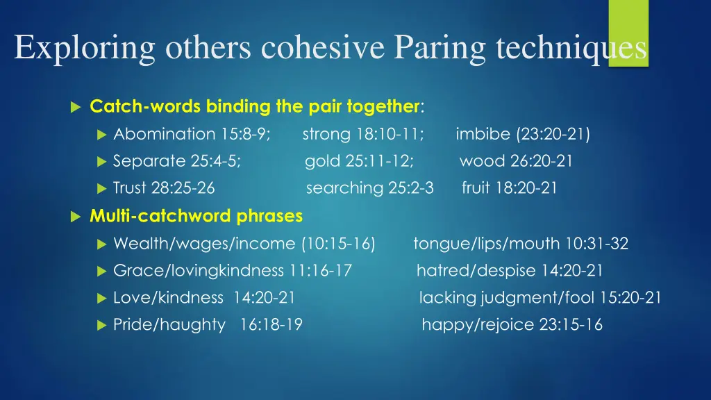 exploring others cohesive paring techniques 2