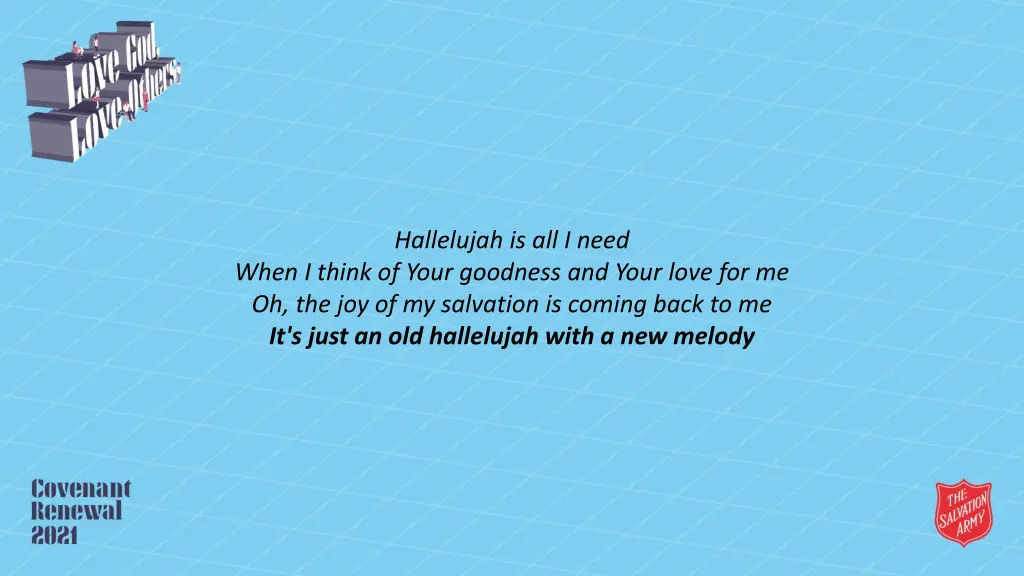 hallelujah is all i need