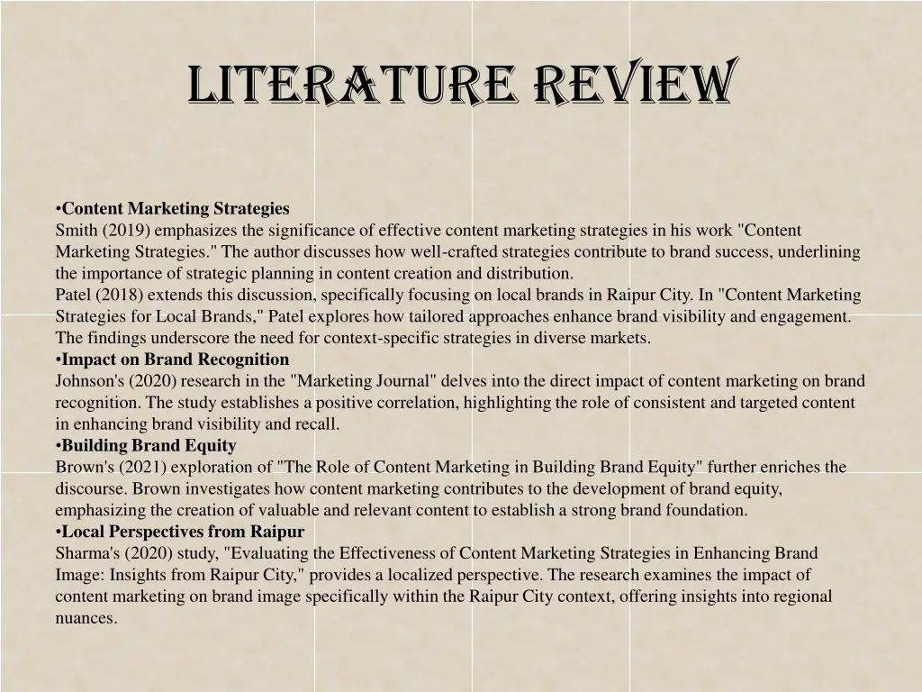 literature review