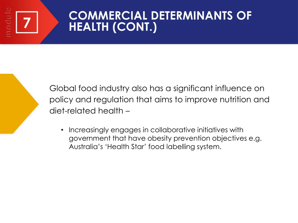 commercial determinants of health cont