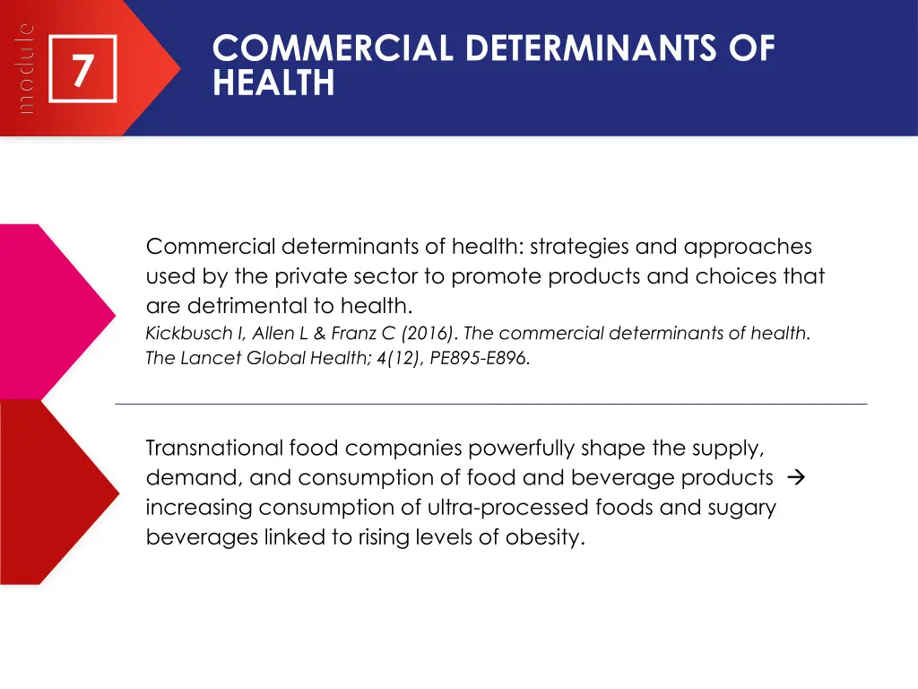 commercial determinants of health