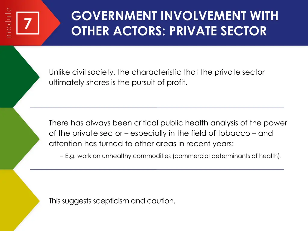 government involvement with other actors private