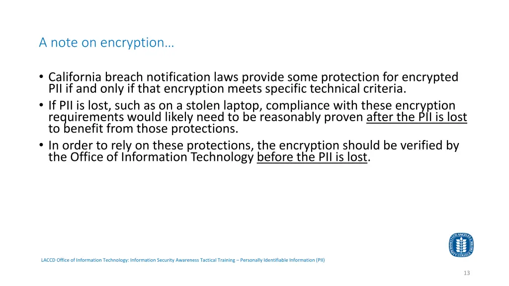 a note on encryption