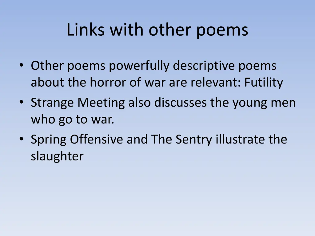 links with other poems