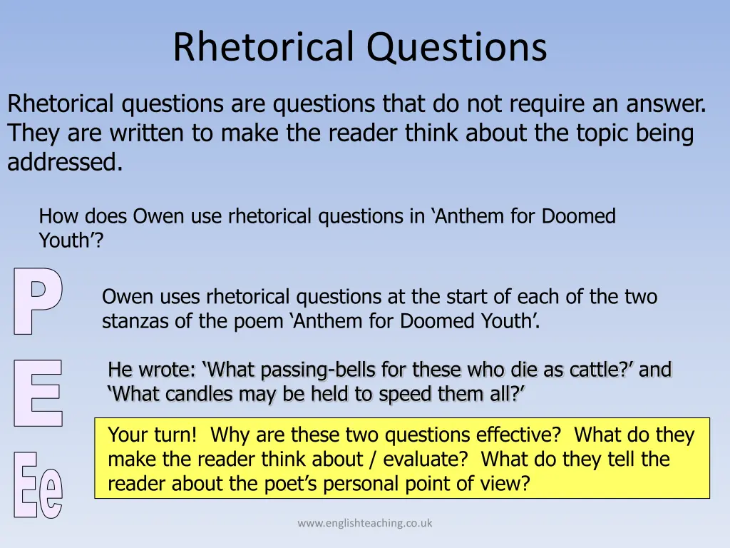 rhetorical questions