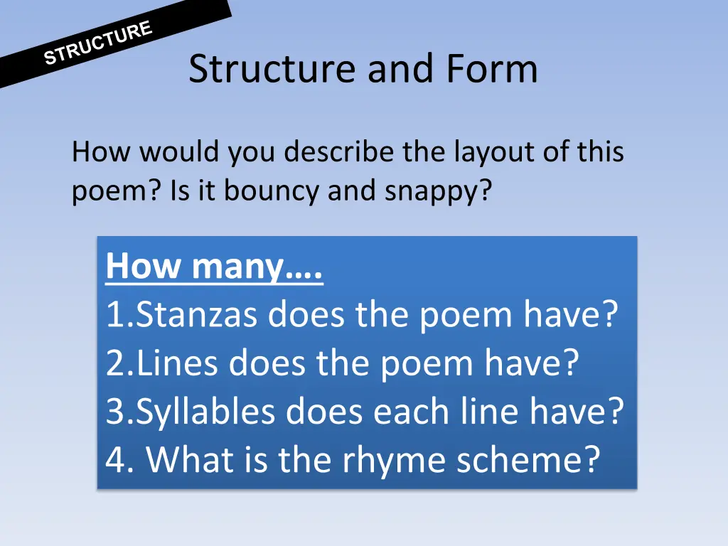 structure and form 2