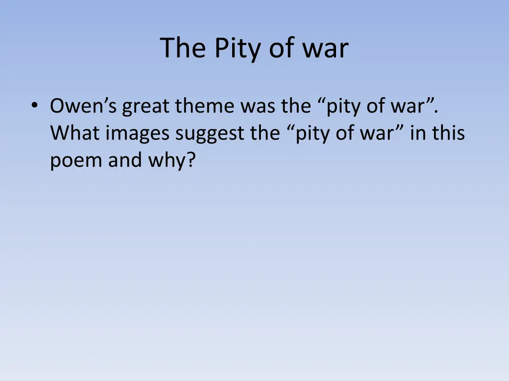 the pity of war 1