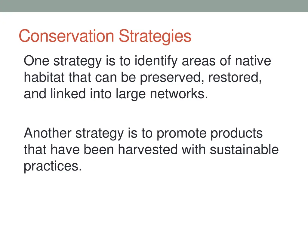 conservation strategies 1