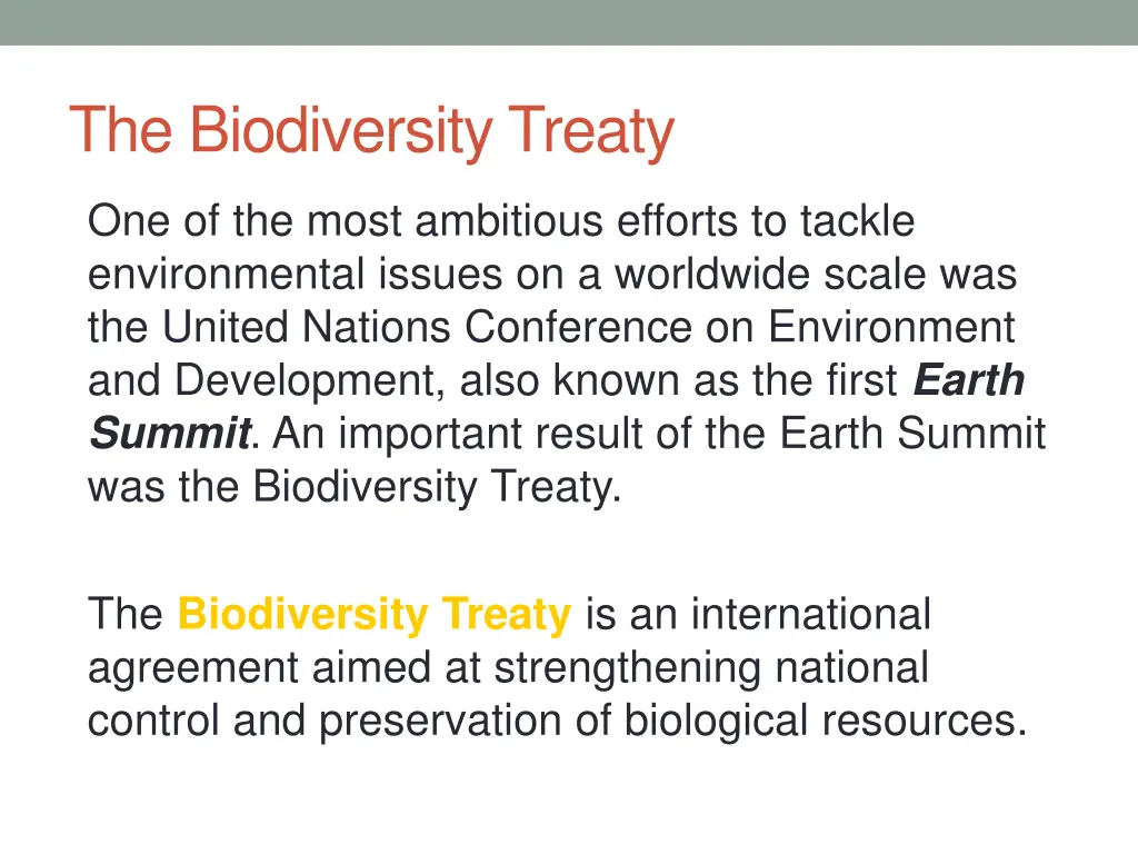 the biodiversity treaty