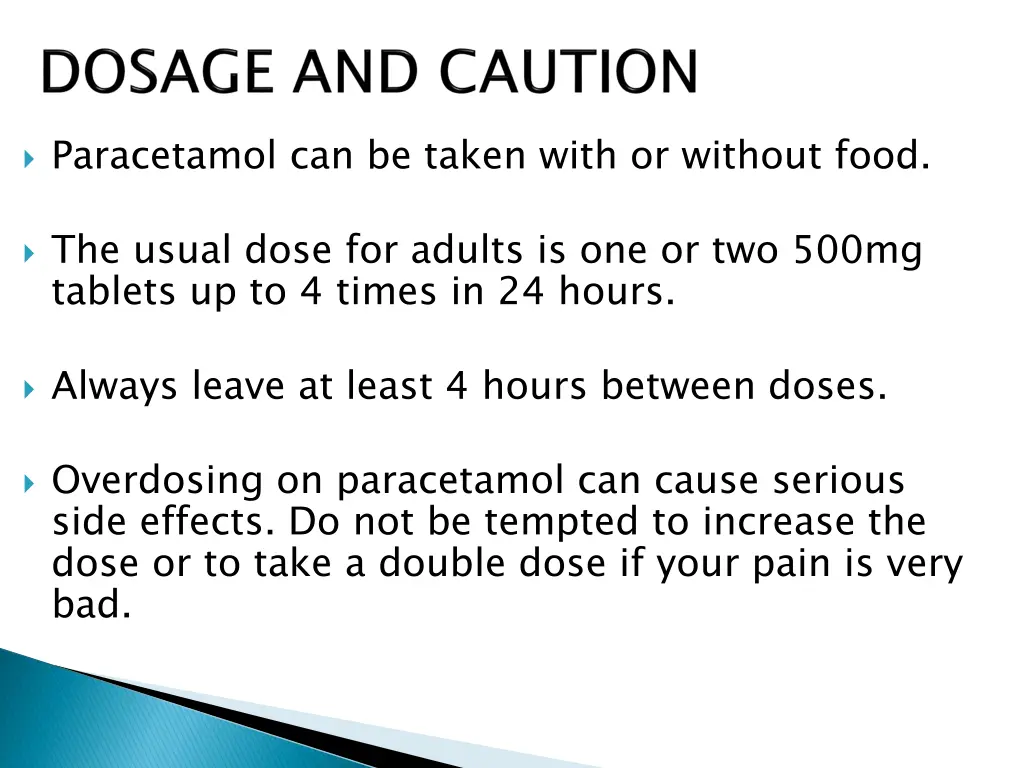 paracetamol can be taken with or without food