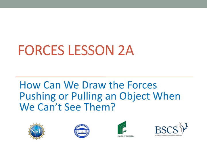 forces lesson 2a