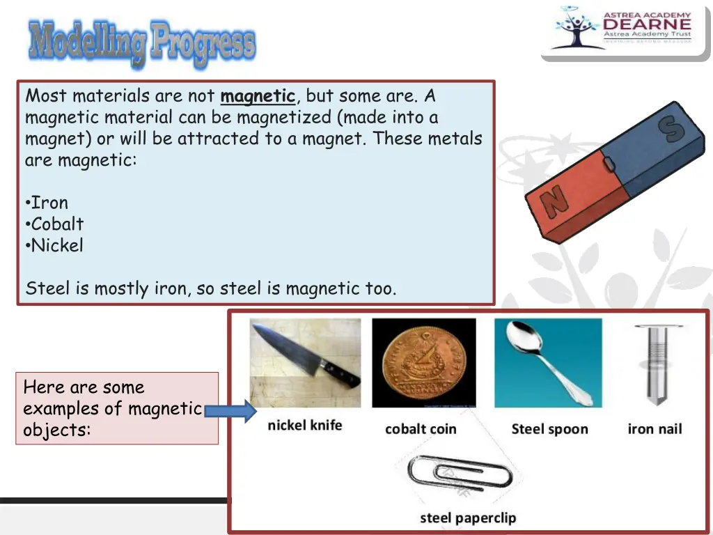 most materials are not magnetic but some