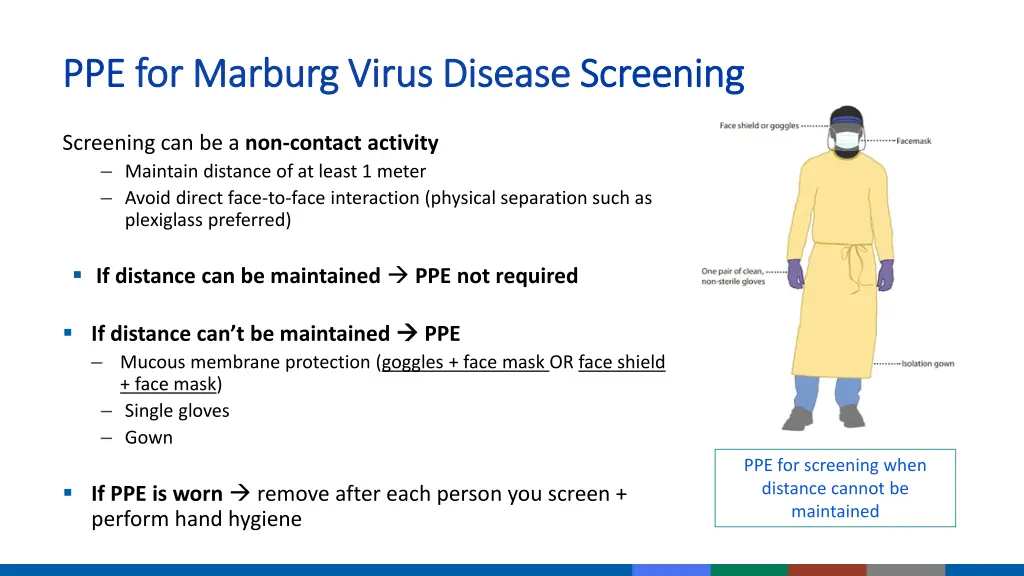 ppe ppe for marburg virus disease for marburg