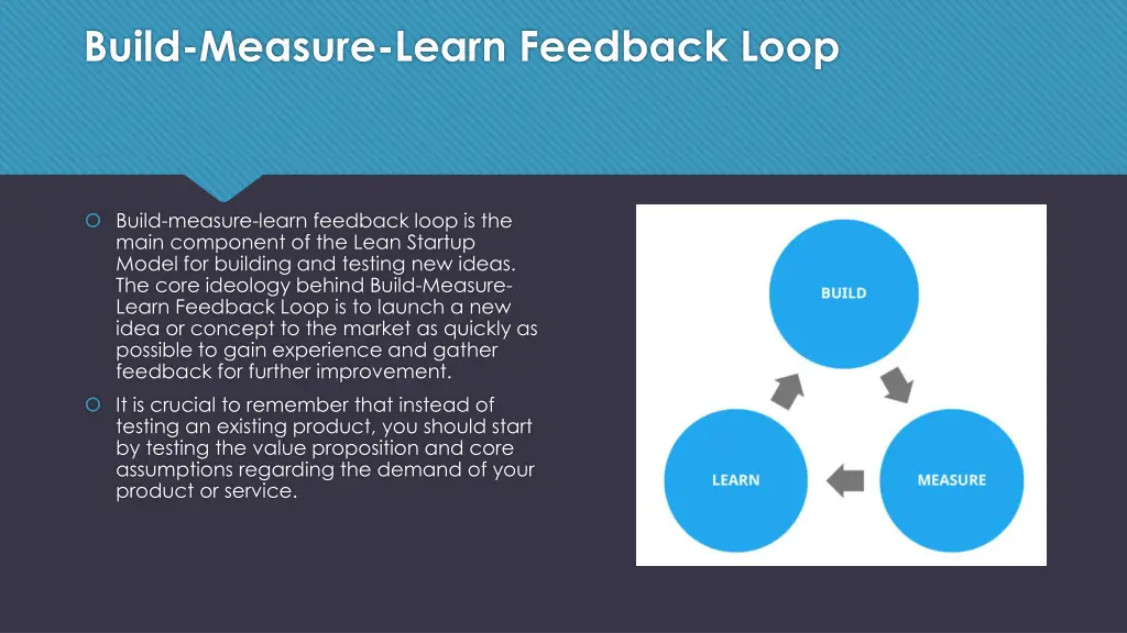 build measure learn feedback loop