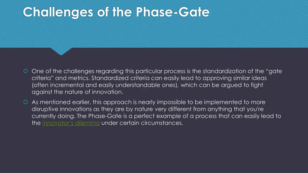 challenges of the phase gate