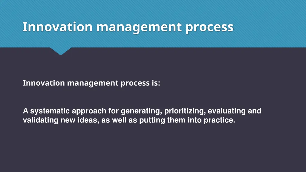 innovation management process