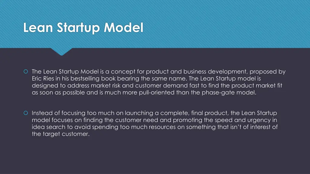 lean startup model 1