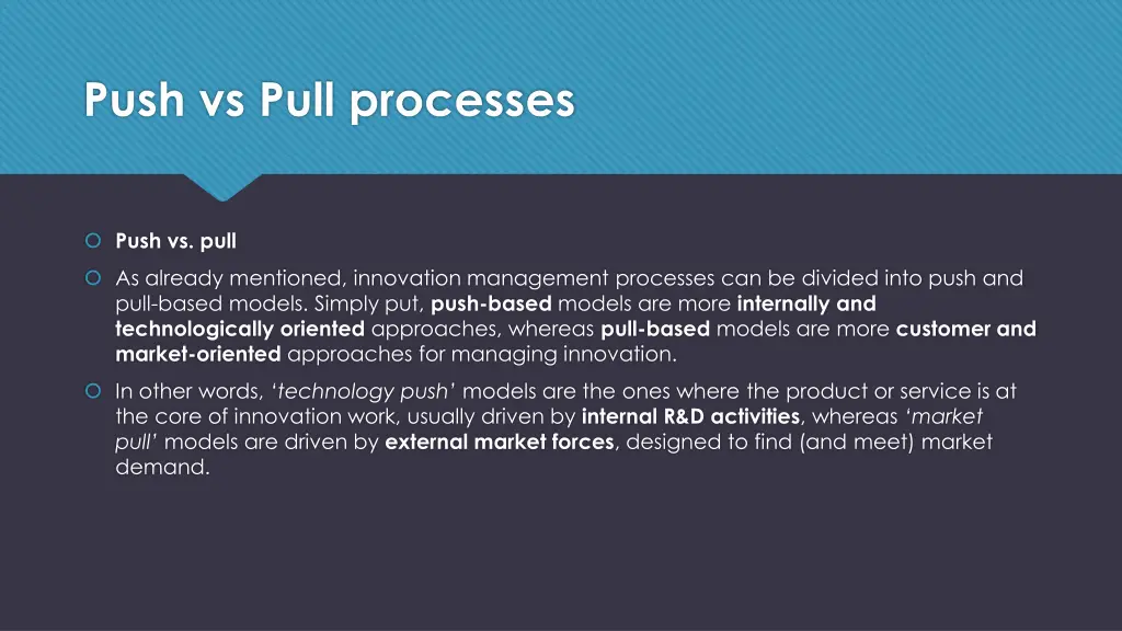 push vs pull processes