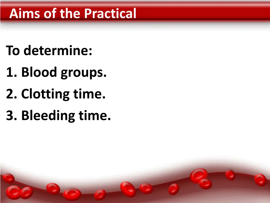 aims of the practical