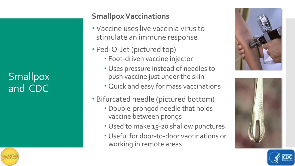 smallpox vaccinations vaccine uses live vaccinia