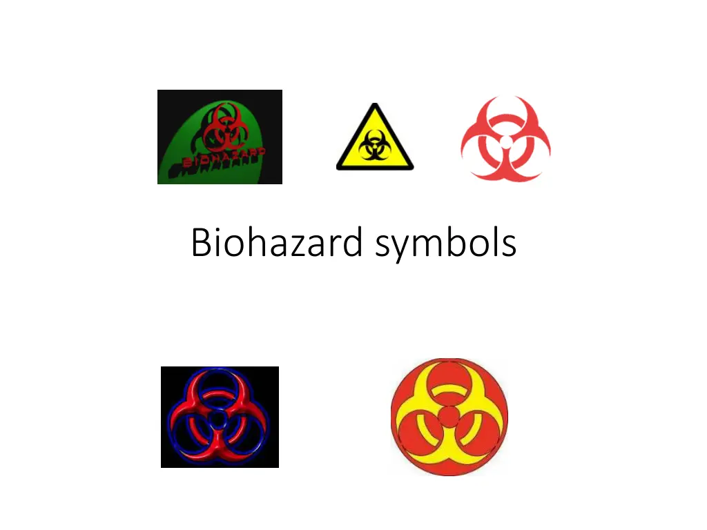 biohazard symbols