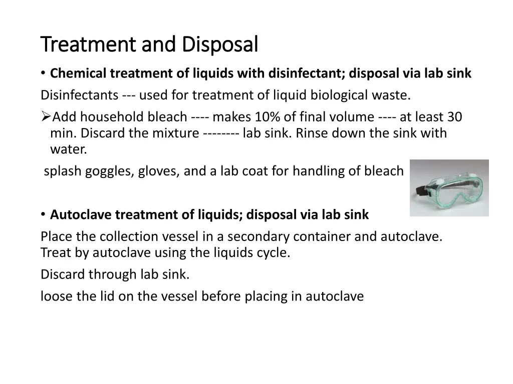 treatment and disposal treatment and disposal 1