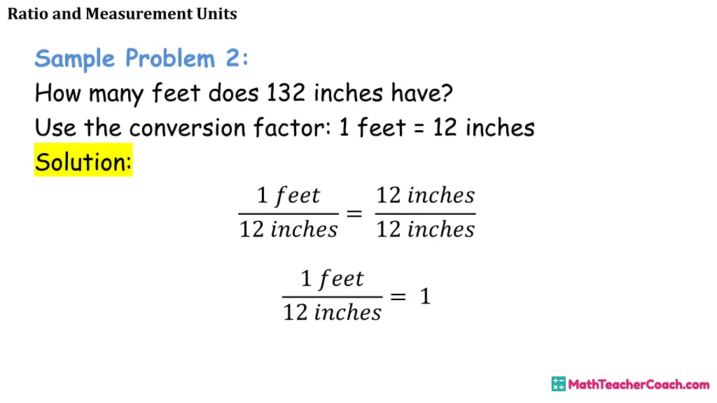 ratio and measurement units 10