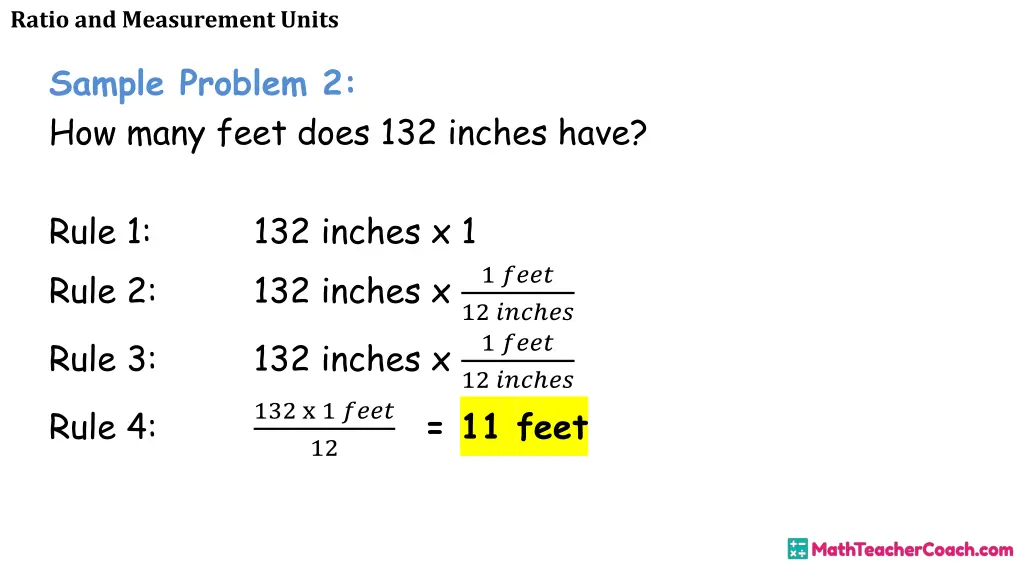 ratio and measurement units 11