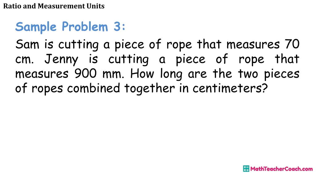 ratio and measurement units 15