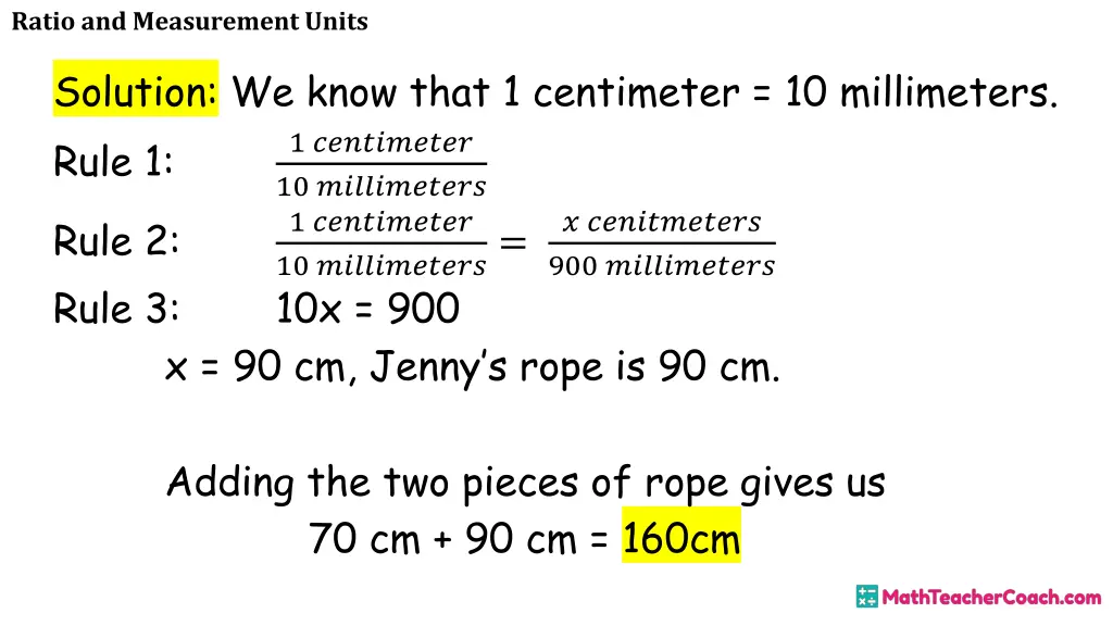 ratio and measurement units 16