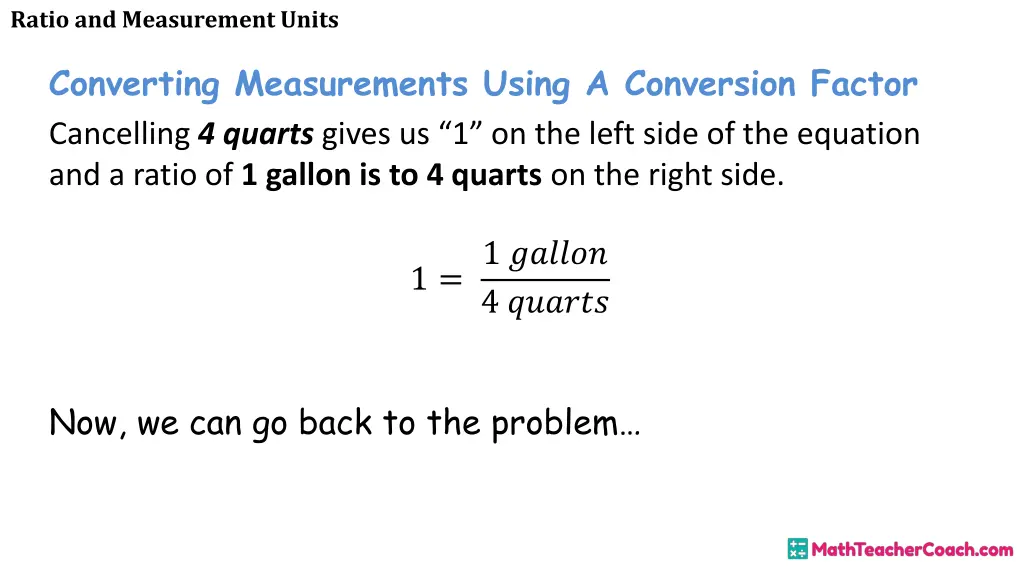 ratio and measurement units 6