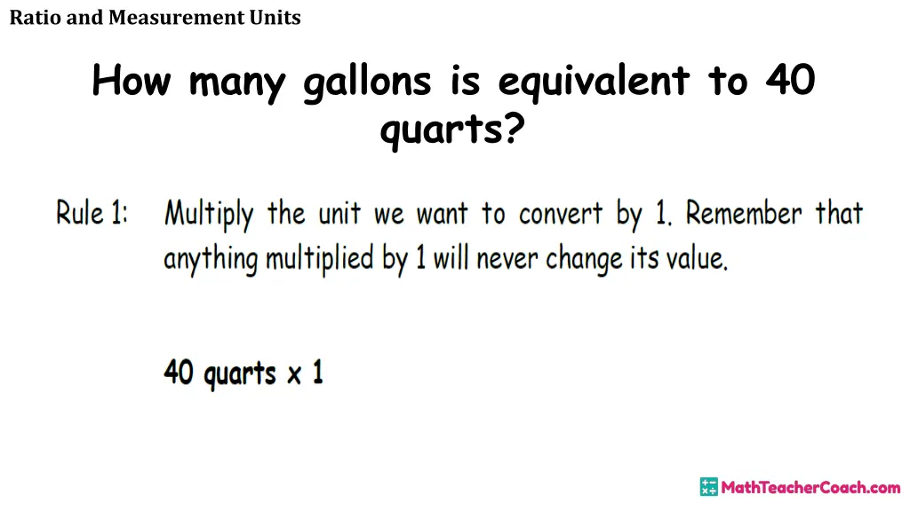 ratio and measurement units 7