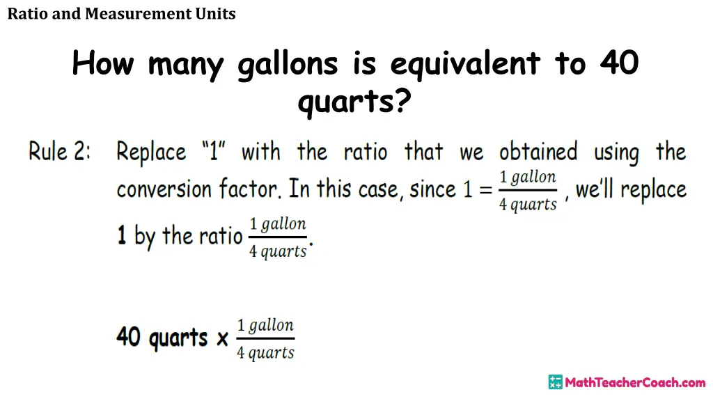 ratio and measurement units 8