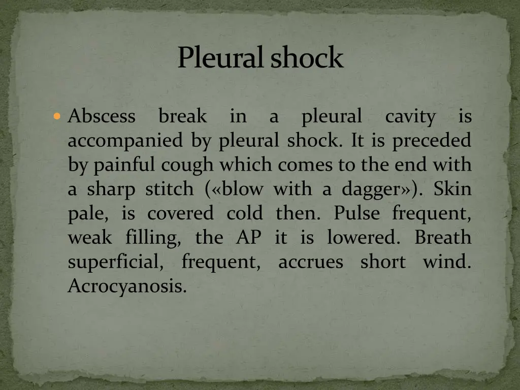 pleuralshock